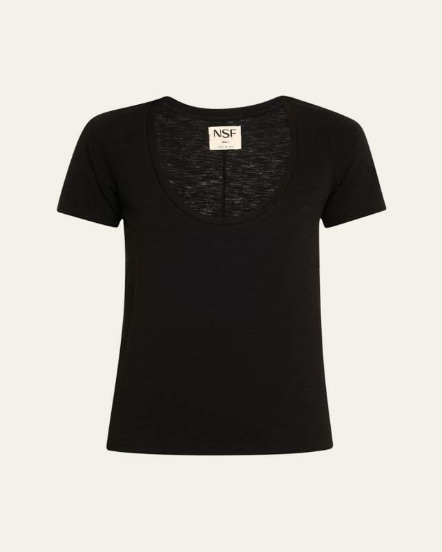 Tally Fitted U-Neck Tee
